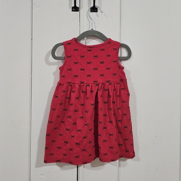 Hudson BabyGirls Quilted Cardigan and Dress, Red Black Bows 2T - Picture 6 of 6